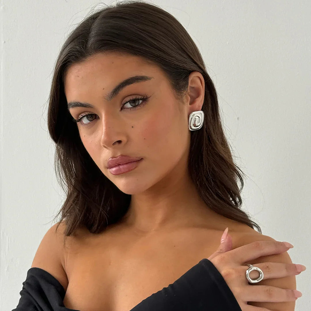 Twisted Spiral Earrings