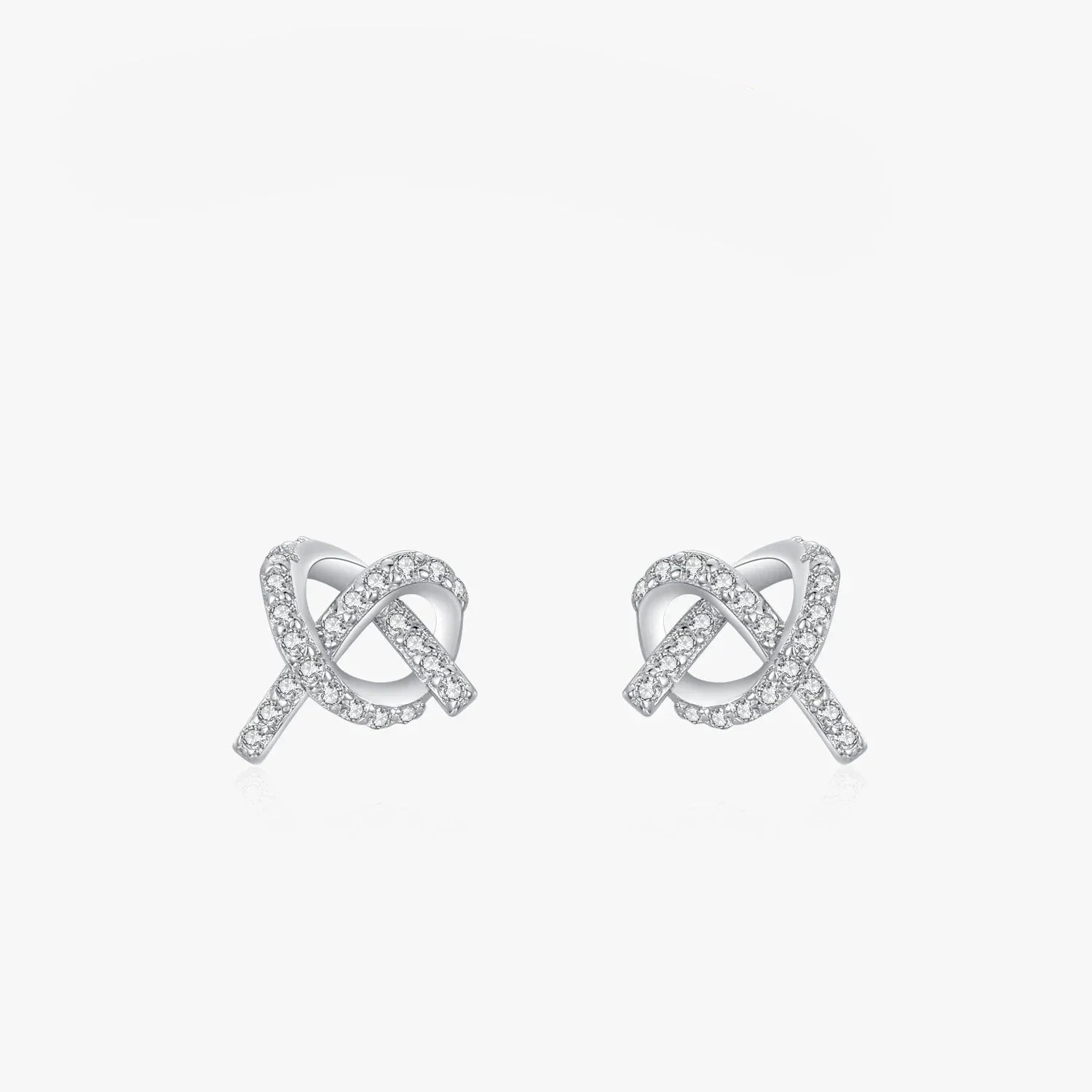 Knot Sparkle Stud Earrings