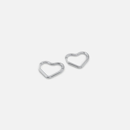 Mini Heart Hoops Earrings