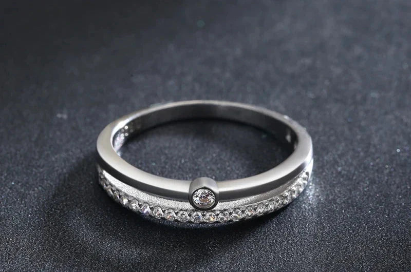 Diana Two-row Pavé Ring