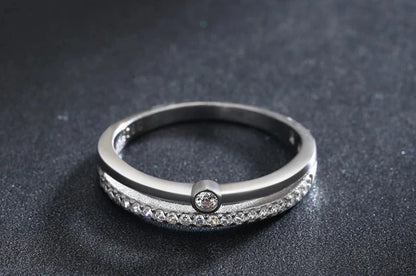 Diana Two-row Pavé Ring