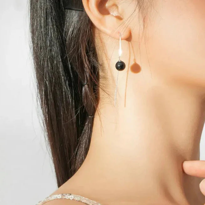 Timeless Black Drop Earrings