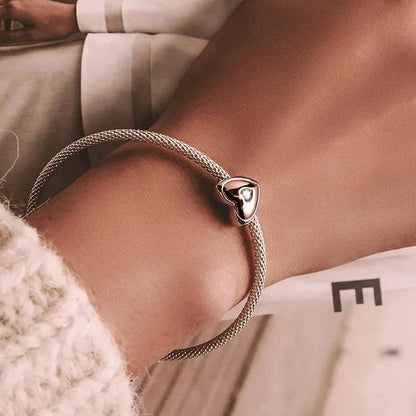 Two Tone Heart Charm