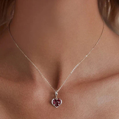 Eternal Crimson Heart Dangle Charm