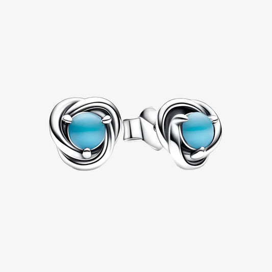 December Birthstone Stud Earrings