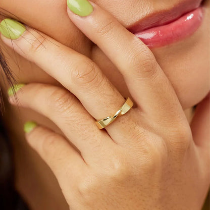 Knotted Polished Ring
