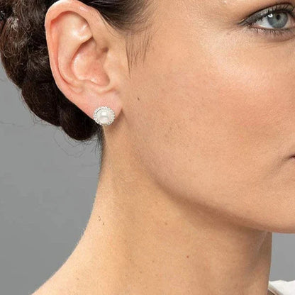 Radiant Pearl Stud Earrings
