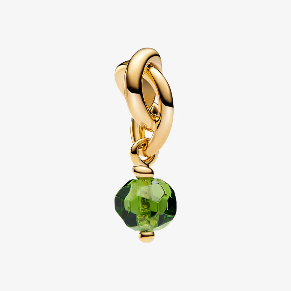 August Birthstone Infinity Charm