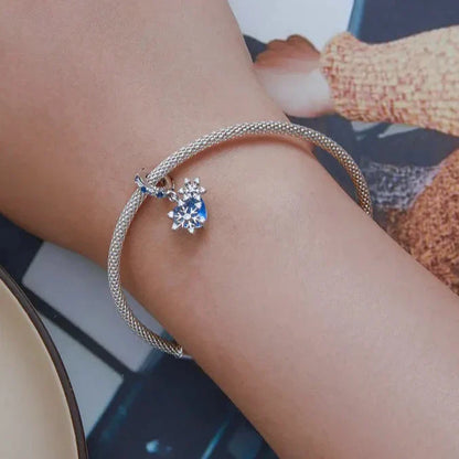 Winter Heart Dangle Charm