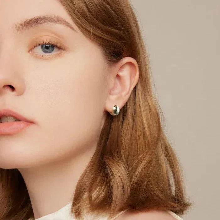 Brilliant Halo Hoop Earrings