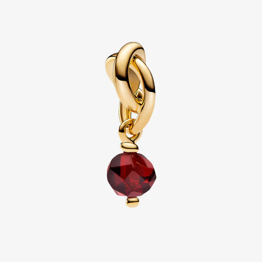 January Birthstone Infinity Charm