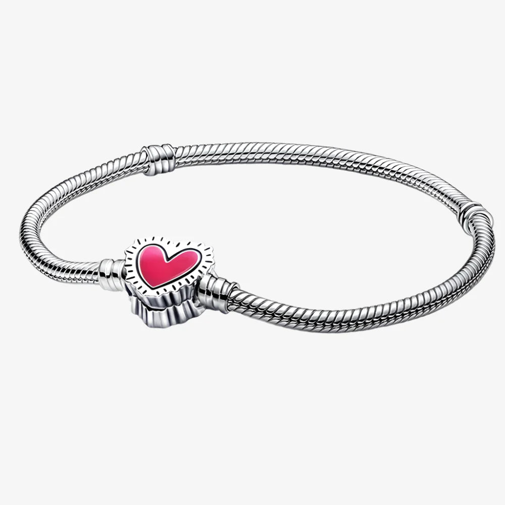 Pink Heart Glow Bracelet