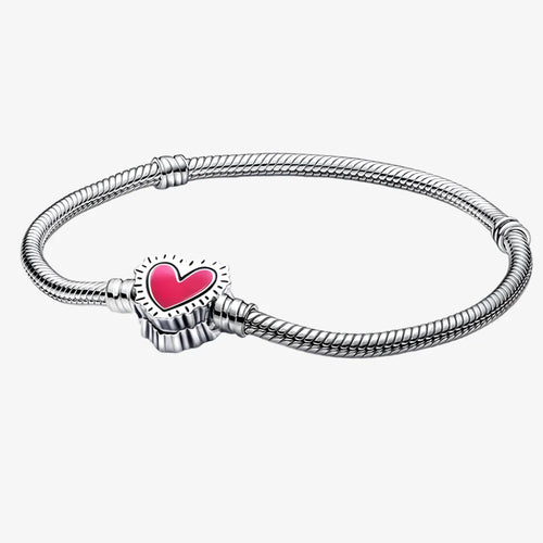 Pink Heart Glow Bracelet