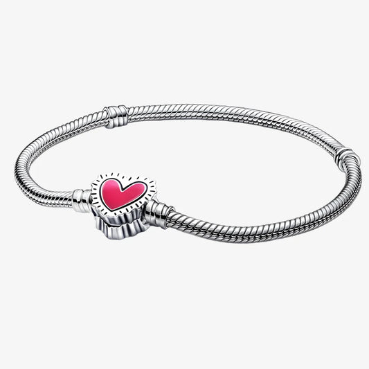 Pink Heart Glow Bracelet