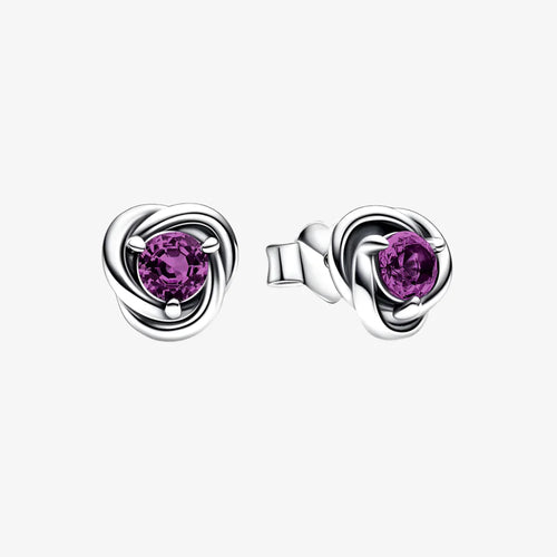February Birthstone Stud Earrings