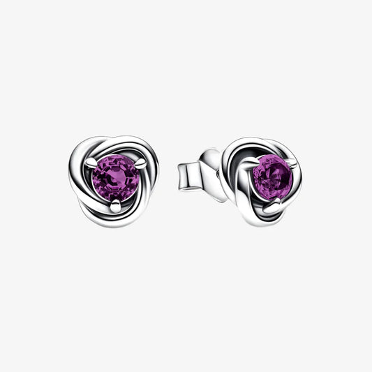February Birthstone Stud Earrings