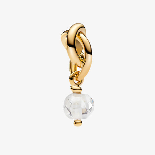 April Birthstone Infinity Charm