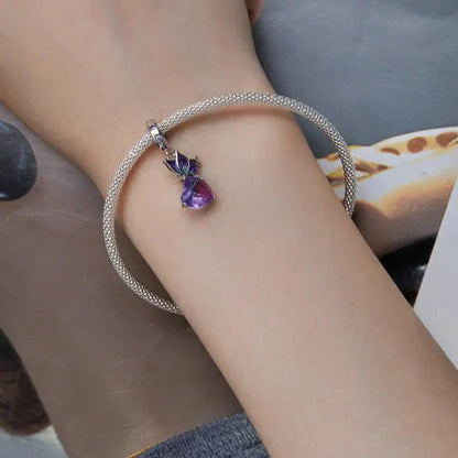 Butterfly & Heart Dangle Charm