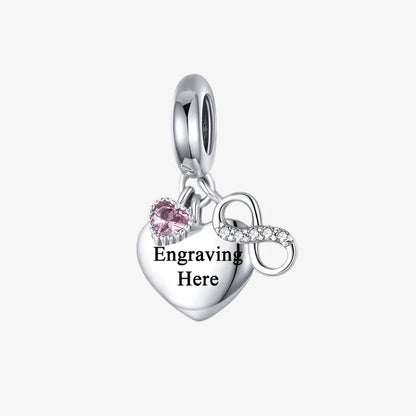 Engravable Love Forever Charm