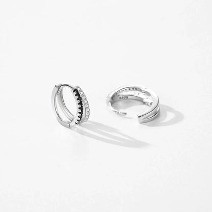 Radiant Double Row Hoop Earrings
