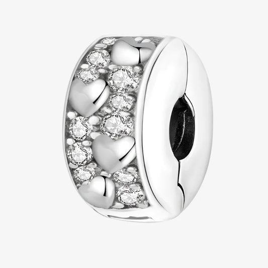 Heart Sparkle Spacer Charm